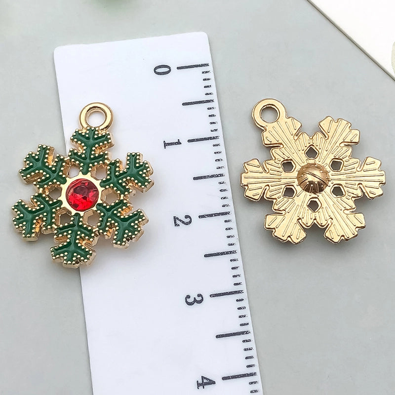 1 Piece 20 PCS/Package 13x16mm 16x21mm 18x20mm Alloy Snowflake Pendant Jewelry Accessories