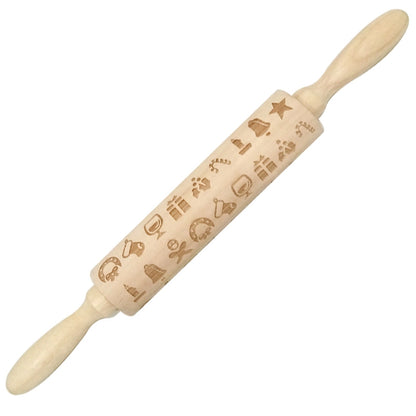 Christmas Cartoon Style Ethnic Style Elk Theaceae/Muhe Rolling Pin 1 Piece