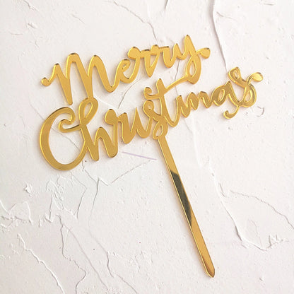 Christmas Letter Arylic Party Cake Decorating Supplies