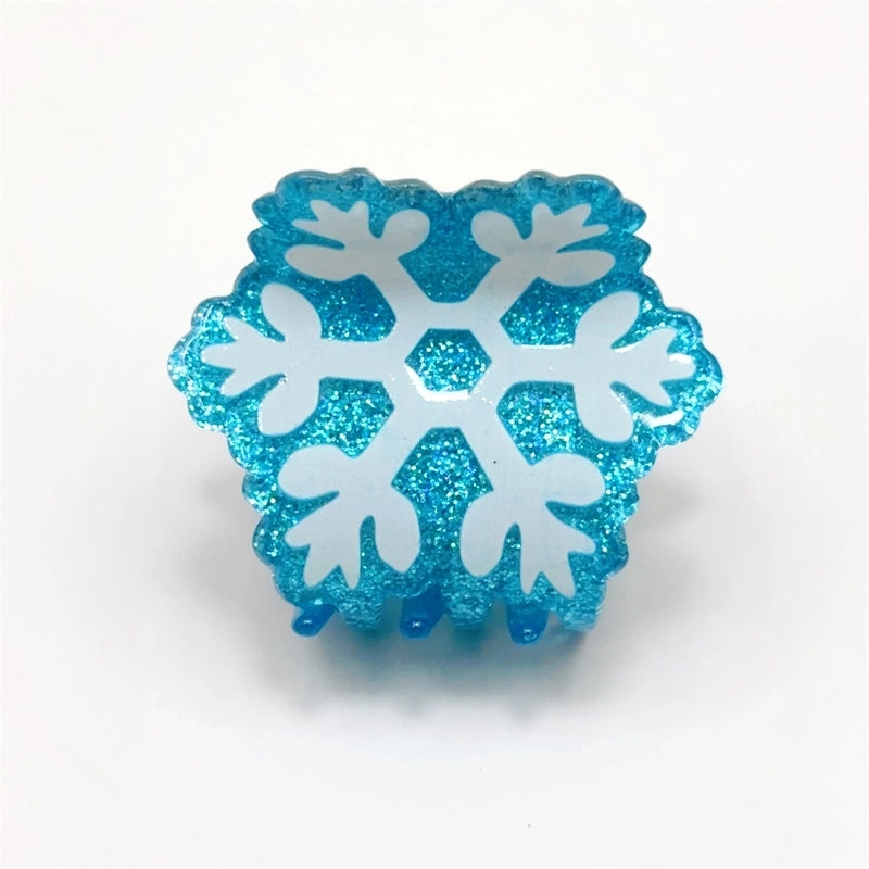 Christmas Minimalist Women's Christmas Tree Santa Claus Arylic Hair Claws