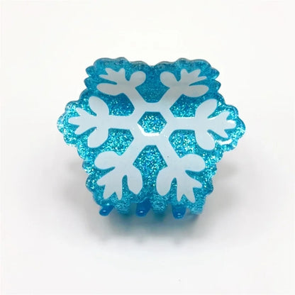 Christmas Minimalist Women's Christmas Tree Santa Claus Arylic Hair Claws