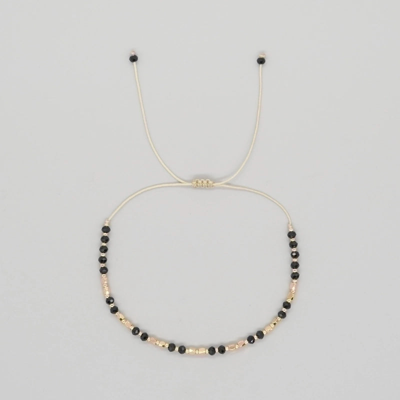 Casual Bohemian Round Natural Stone Rope Beaded Handmade Bracelets