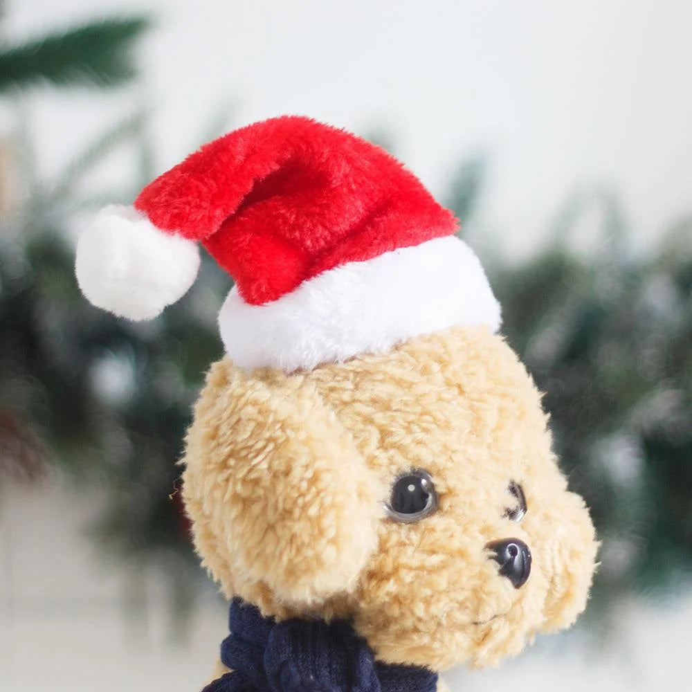 2 Pieces Pet Christmas Hat Christmas Dog Hat Cat Plush Hat Pet Hat Headwear