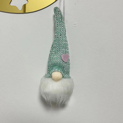 Christmas Decoration With Lights Glowing Faceless Old Man Forest Pendant Christmas Tree Pendant Decoration