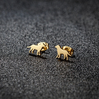 1 Pair IG Style Modern Style Sweet Mermaid Apple Strawberry Polishing Plating 304 Stainless Steel 18K Gold Plated Ear Studs