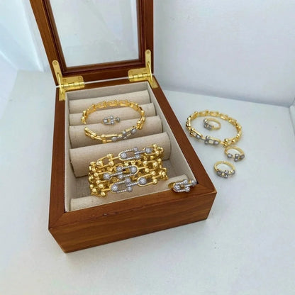 Vintage Style Classic Style Geometric Copper Mixed Metal Rings Bracelets