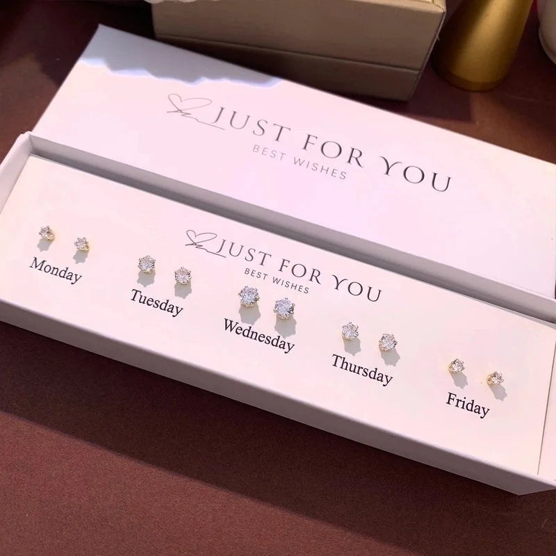 1 Set Cute Animal Sunflower Fruit Inlay Copper Artificial Pearls Zircon 14K Gold Plated Cartilage Earrings