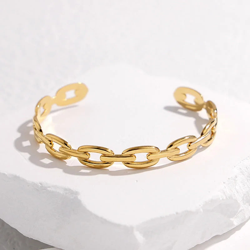 Chain Stainless Steel Electroplating Bangles