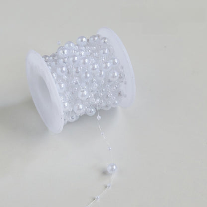 2 Pieces Christmas Tree Hanging Ornaments Pearl String Bead Chain Wedding Hotel Decoration Scene Bead Chain