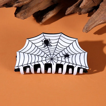 Halloween Casual Minimalist Women's Spider Spider Web Arylic Hair Claws