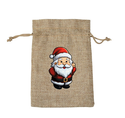 Christmas Nordic Style Cute Modern Style Christmas Tree Snowman Snowflake Imitated Hemp Party Festival Candy Bag