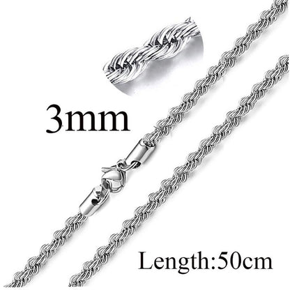 Titanium Steel Minimalist Waves Plating Necklace