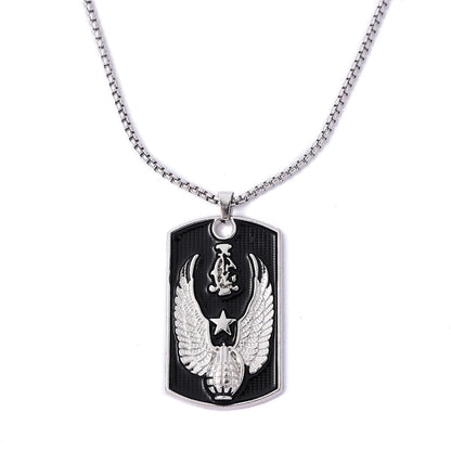 Hip-Hop Animal Skull Stainless Steel Alloy Plating Pendant Necklace