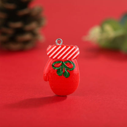 Christmas Resin Hanging Ring Small Pendant Diy Accessories Christmas Tree Decoration Supplies Small Pendant Hanging Ornament