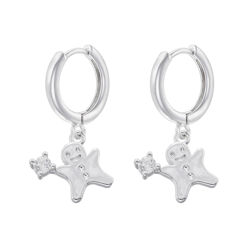 1 Pair Christmas Elegant Romantic Christmas Hat Christmas Tree Santa Claus Inlay Copper Zircon 18K Gold Plated Drop Earrings