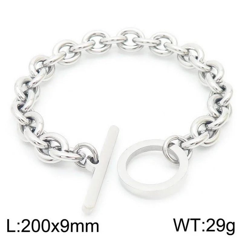 Fashion Geometric Titanium Steel 18K Gold Plated Plating Stainless Steel Jewelry Sets