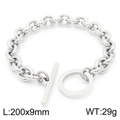 Fashion Geometric Titanium Steel 18K Gold Plated Plating Stainless Steel Jewelry Sets