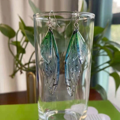 1 Pair Minimalist Wings Copper Epoxy Women's Drop Earrings