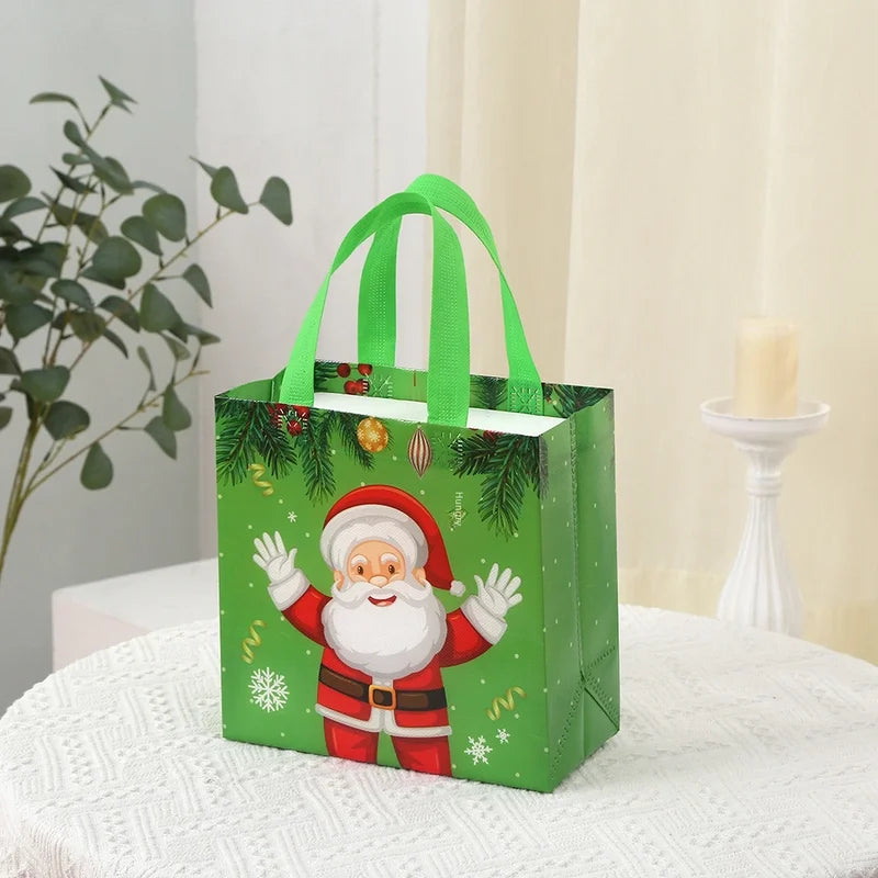 Birthday Gift Storage Bag Non-woven Christmas Handbag Foldable Gift Storage Shopping Bag Waterproof Bag