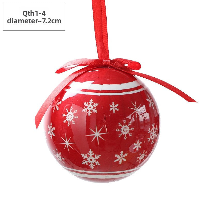 Christmas Ball Pendant Snowman Foam Ball Ornament Christmas Tree Hanging Ball Atmosphere Decoration Supplies