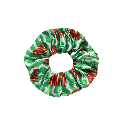 Christmas Minimalist Women's Christmas Hat Christmas Tree Flakes Hair Tie