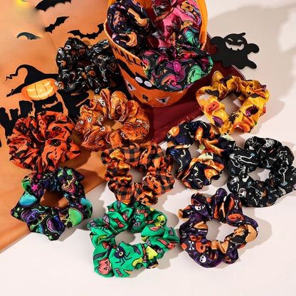 Halloween Funny Pumpkin Hair Tie