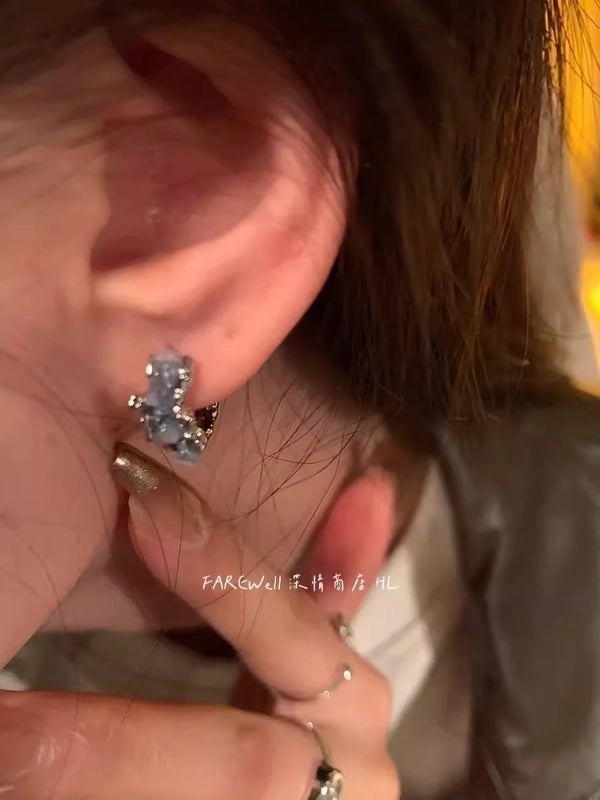 1 Pair Casual Minimalist Round Heart Shape Plating Inlay Copper Zircon Earrings