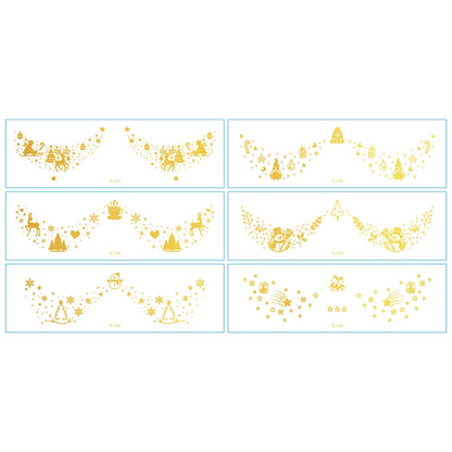 Christmas Christmas Tree Santa Claus Elk Transfer Decal Tattoos & Body Art 1 Set