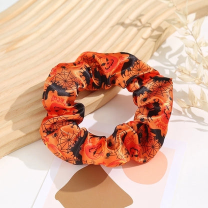 Halloween Basic Women's Pumpkin Polyester Hair Tie