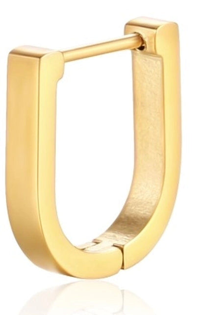 1 Piece Fashion Square Star Heart Shape 201 Stainless Steel 18K Gold Plated Earrings