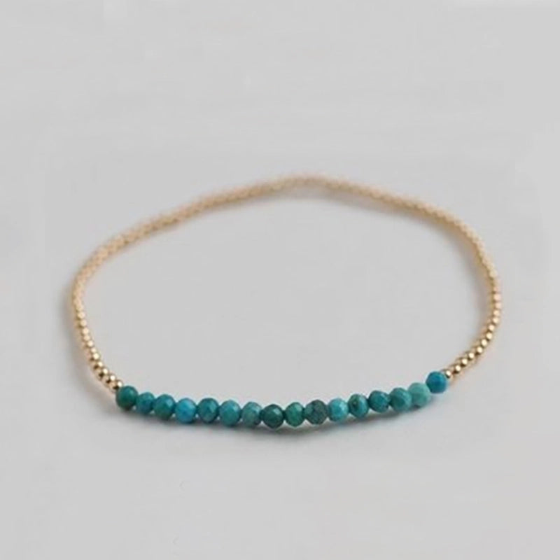 Natural Stone Copper Beaded Geometric Bracelets