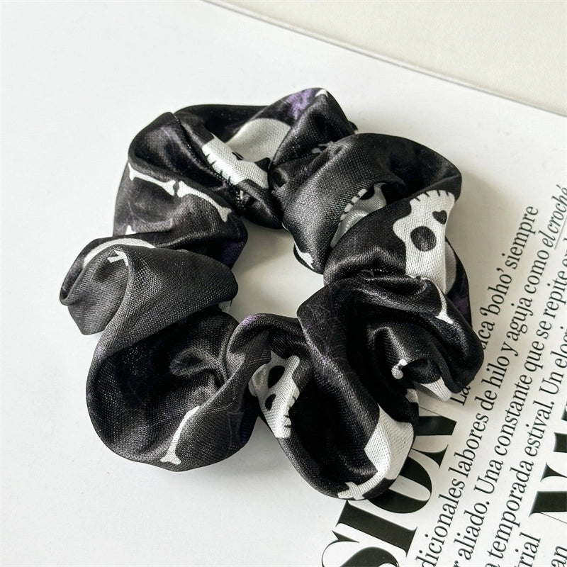 Hip-Hop Funny Halloween Pattern Printing Pumpkin Cloth Hair Tie