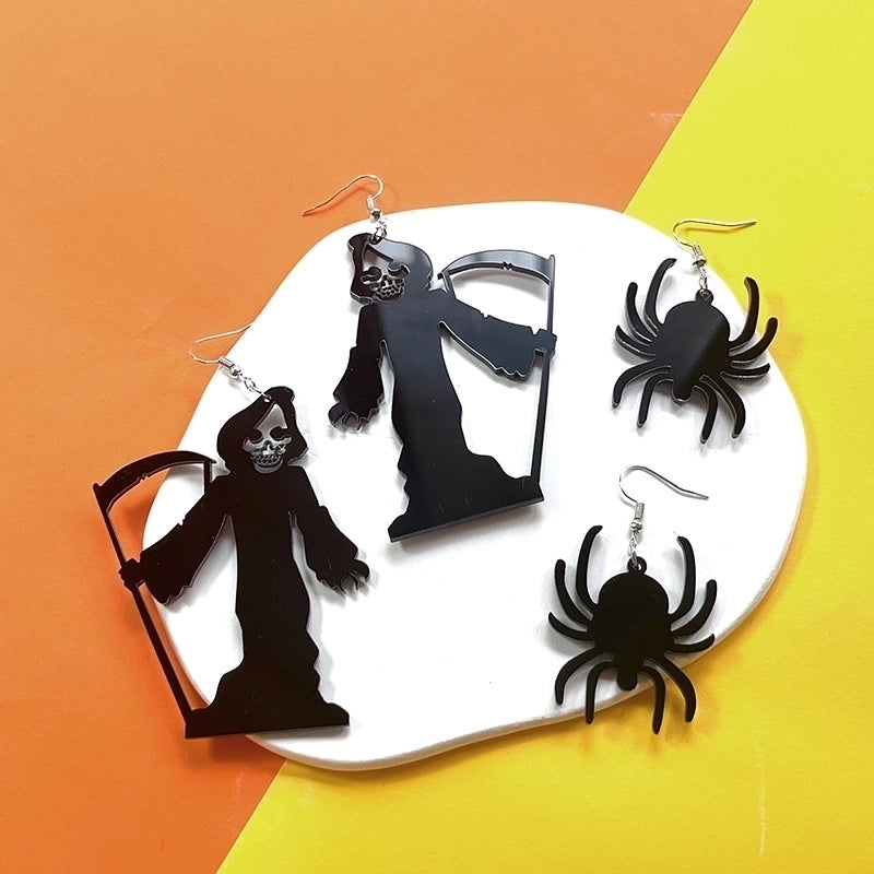 1 Pair Streetwear Halloween Pattern Geometric Arylic Drop Earrings