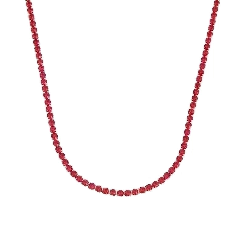 Modern Style Geometric Stainless Steel Handmade Inlay Artificial Gemstones Bracelets Necklace