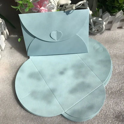 15.5*10.5cm Large Love Buckle Pearlescent Envelope High-grade Thick Postcard Storage Envelope