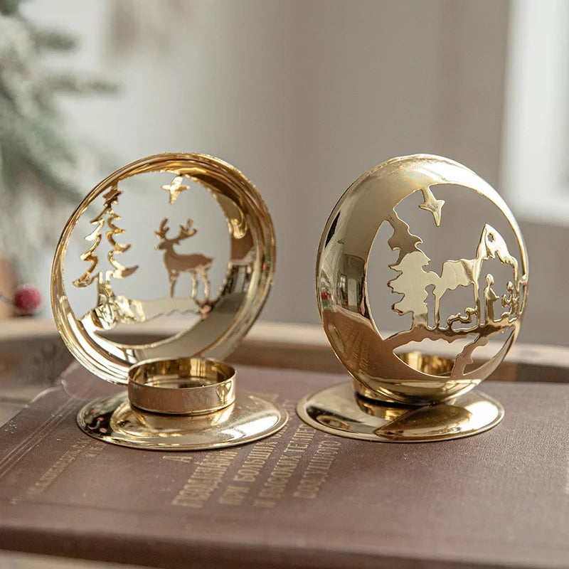 Christmas Elegant Romantic Elk Iron