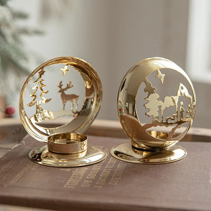 Christmas Elegant Romantic Elk Iron