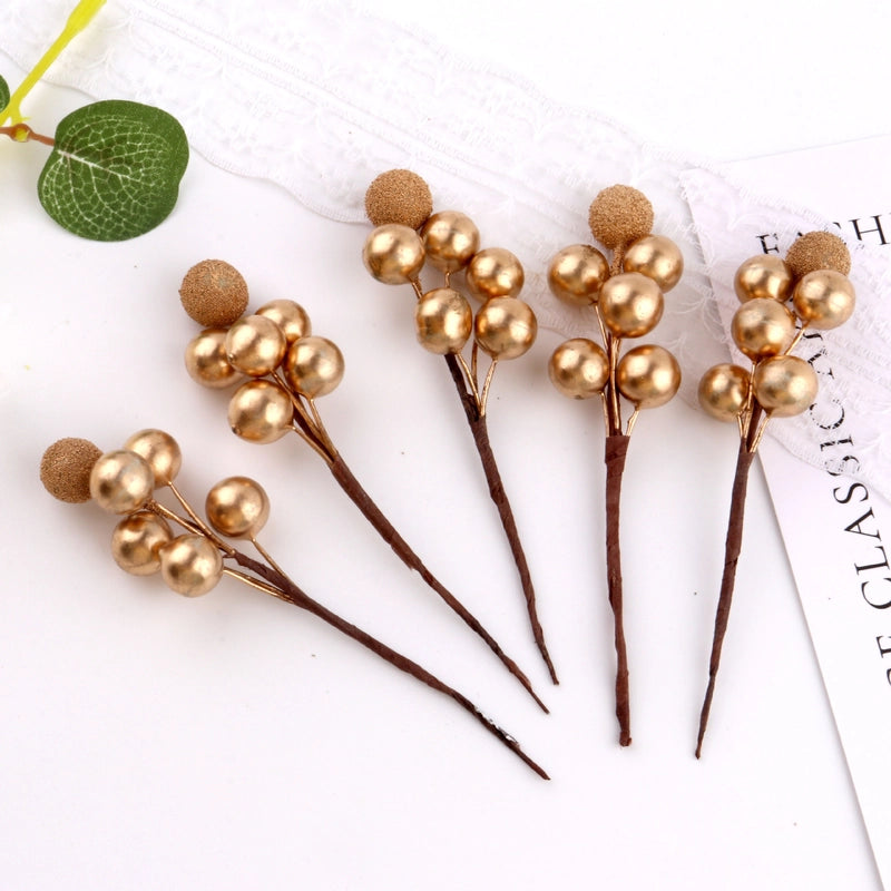 Simulation Plant Bubble Berry Flower Branches Wedding Gift Box Decoration Supplies Amazon Simulation Berry Christmas Accessories