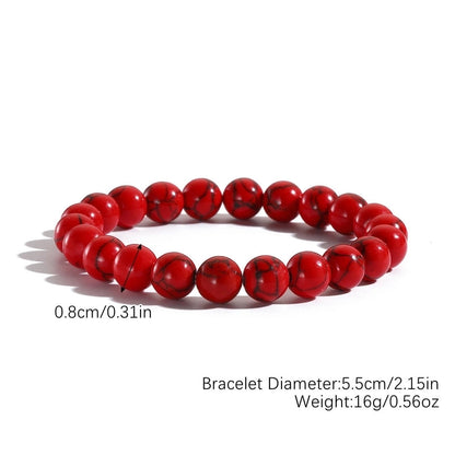 Retro Round Natural Stone Bracelets In Bulk