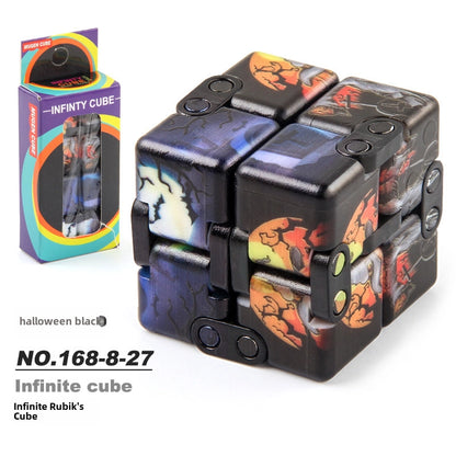 New Strange Decompression Toy UV Printing Infinite Rubik's Cube Decompression Folding Changeable Rubik's Cube Fingertip Rubik's Cube Manufacturer Resources