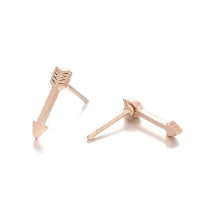 1 Pair Fashion Heart Shape Flower Plating 304 Stainless Steel 18K Gold Plated Stainless Steel Earrings