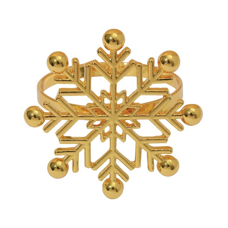 Christmas Casual Vacation Snowflake Alloy Home Daily Napkin Ring