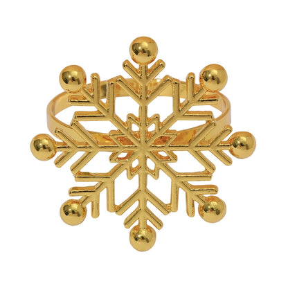 Christmas Casual Vacation Snowflake Alloy Home Daily Napkin Ring