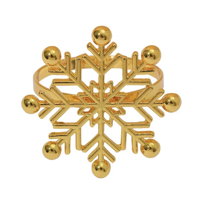 Christmas Casual Vacation Snowflake Alloy Home Daily Napkin Ring