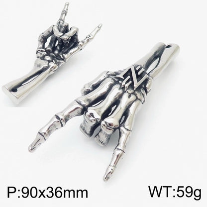 Punk Skull Titanium Steel Halloween Men's Bracelets