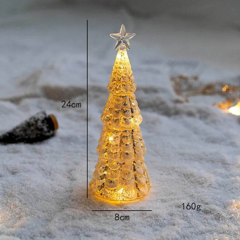 Christmas Minimalist Classic Style Christmas Tree Glass Holiday Festival Ornaments