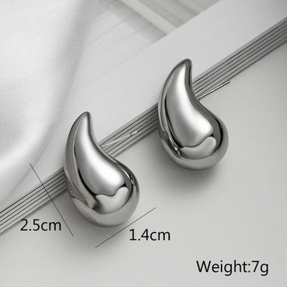 1 Pair Minimalist Commute Geometric Plating Copper 18k Gold Plated Ear Studs