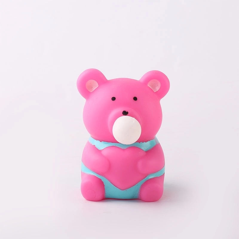 Christmas Explosions Squeeze Puff Bubble Decompression Toy Cartoon Pinch Rebound Doll Decompression Vent Vinyl Toy