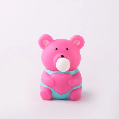 Christmas Explosions Squeeze Puff Bubble Decompression Toy Cartoon Pinch Rebound Doll Decompression Vent Vinyl Toy