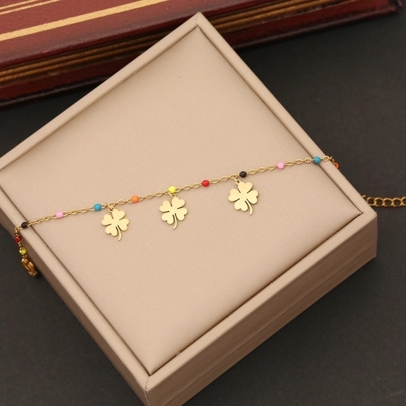 Artistic Commute Star Heart Shape Butterfly Stainless Steel 18K Gold Plated Bracelets In Bulk